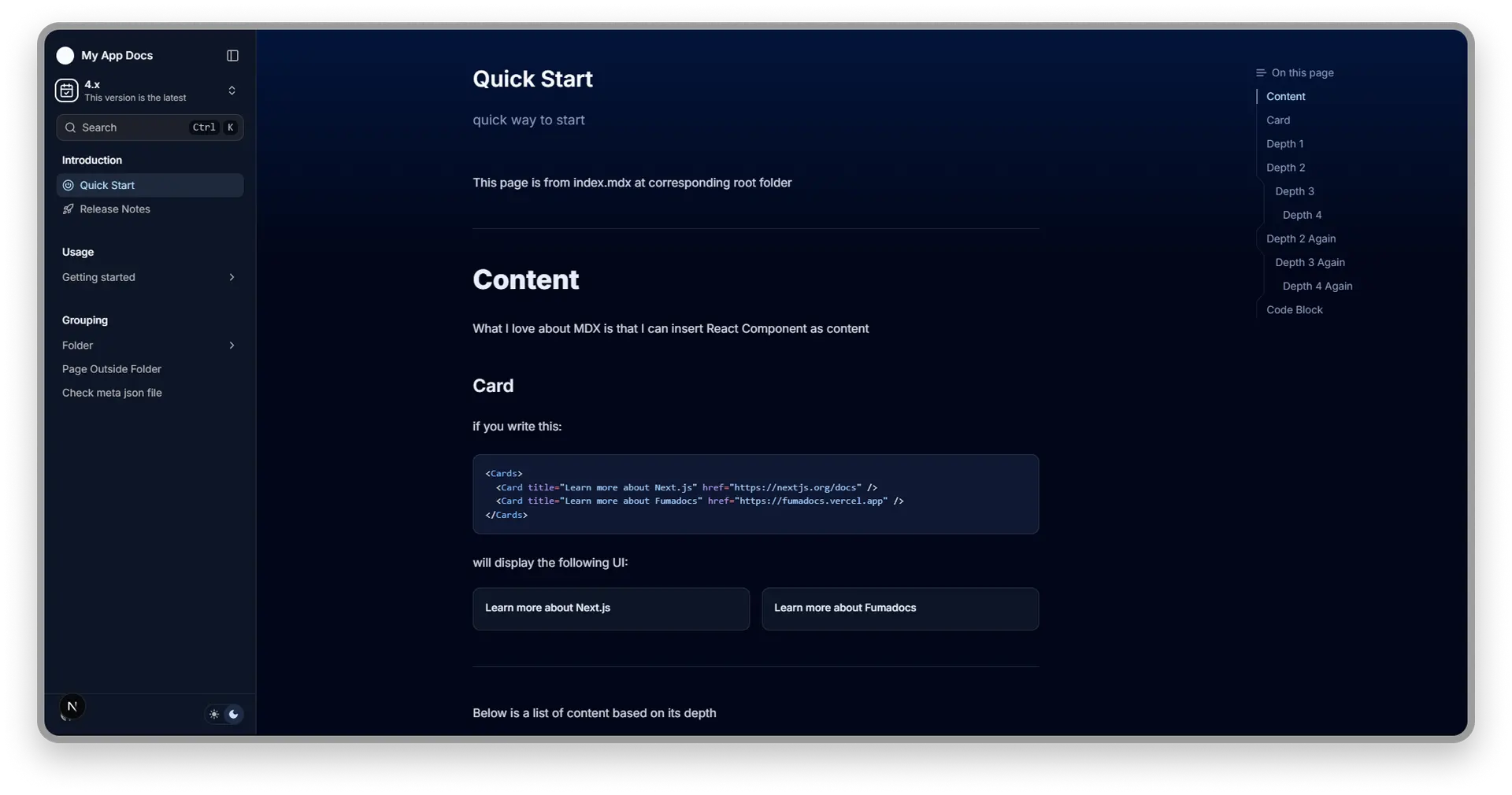 Fumadocs Contentful Starter icon